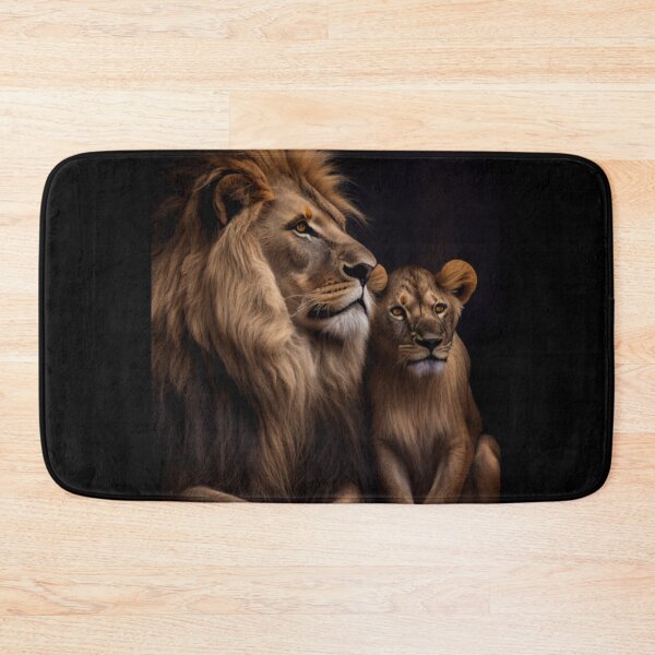 Item preview, A father's pride: A majestic lion and his cub designed and sold by AllForAllPOLAND.