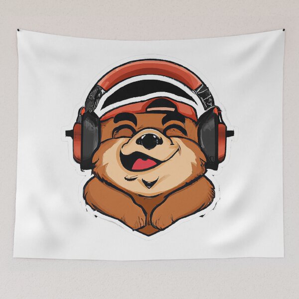 Item preview, Little Bear Listening Music designed and sold by BillieWonka.