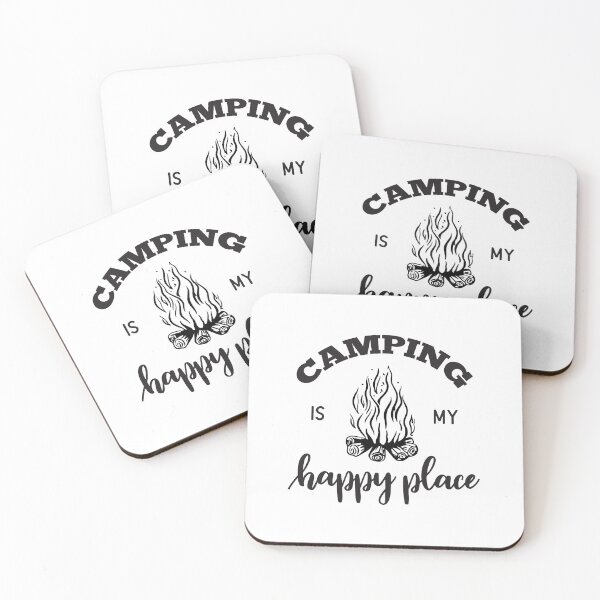 Item preview, CAMPING IS MY HAPPY PLACE designed and sold by SticerOcean.