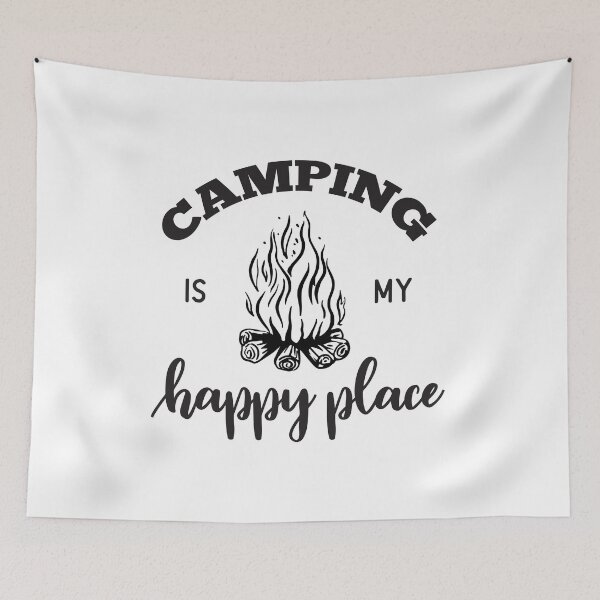 Item preview, CAMPING IS MY HAPPY PLACE designed and sold by SticerOcean.
