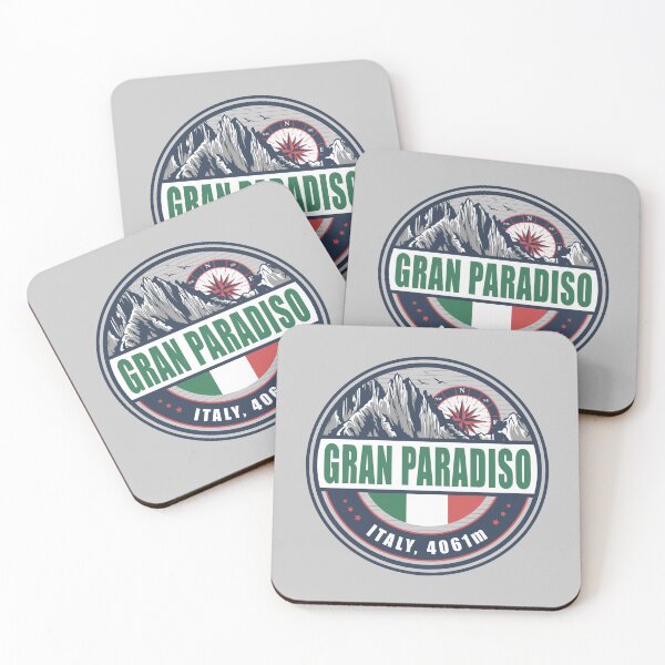 Item preview, Gran Paradiso Italy Flag Mountain Hiking Design designed and sold by CynthiaGraphics.