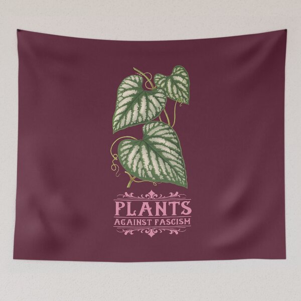 Item preview, Antifascist Plants | Colorful Artwork | Pink Lettering designed and sold by VintagePlantJoy.
