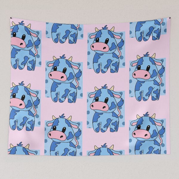 Item preview, Blueberry Cow - Cartoon Cow Design designed and sold by SoohieArt.