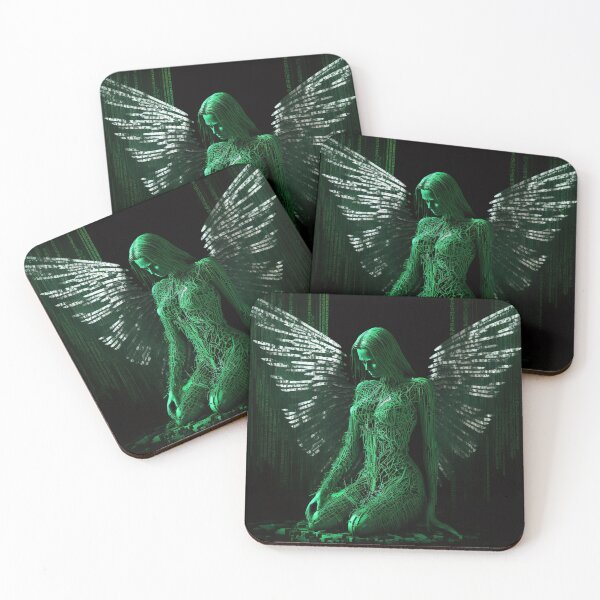 Item preview, Fallen Angel Trapped In The Simulation  - Original Artwork designed and sold by CloudofKnowing.