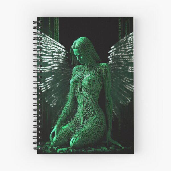 Item preview, Fallen Angel Trapped In The Simulation  - Original Artwork designed and sold by CloudofKnowing.