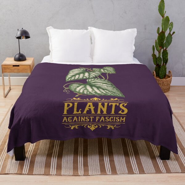 Item preview, Antifascist Plants | Colorful Artwork | Yellow Lettering designed and sold by VintagePlantJoy.