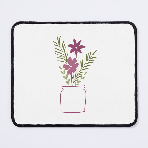 Item preview, pink floral vase designed and sold by flowerheadria.