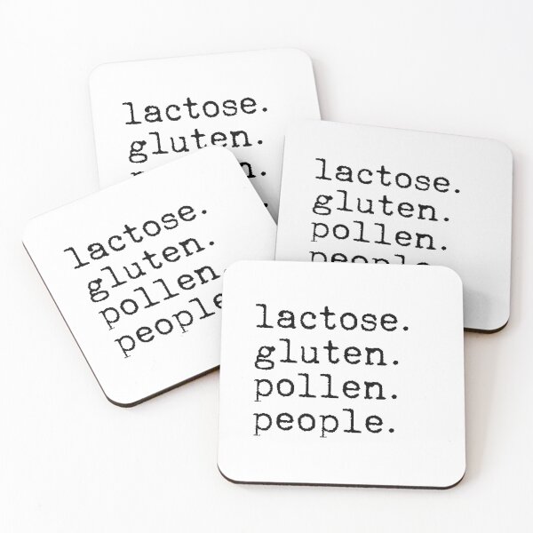 Item preview, Lactose Gluten Pollen People designed and sold by TheLemonBox.