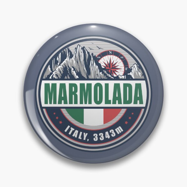 Artikelvorschau, Marmolada Italien Flagge Bergwanderdesign entworfen und verkauft von CynthiaGraphics.