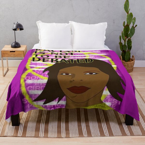 Item preview, Feminist Humanist Quote - Racism Is Not To Be Debated designed and sold by LethalPixieDust.