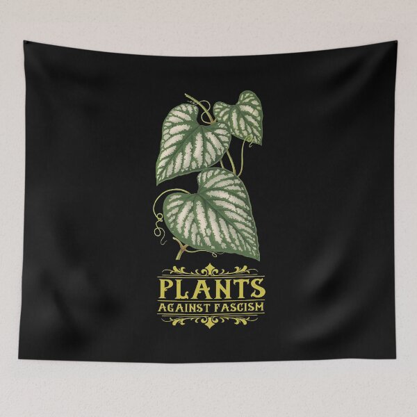 Item preview, Antifascist Plants | Colorful Artwork | Limone Lettering designed and sold by VintagePlantJoy.
