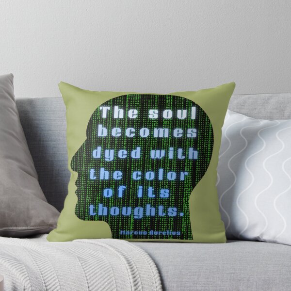 Item preview, Marcus Aurelius quote: the soul becomes dyed with the color of its thoughts designed and sold by artbleed.