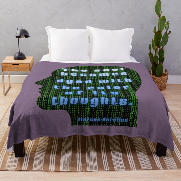 Item preview, Marcus Aurelius quote: the soul becomes dyed with the color of its thoughts designed and sold by artbleed.