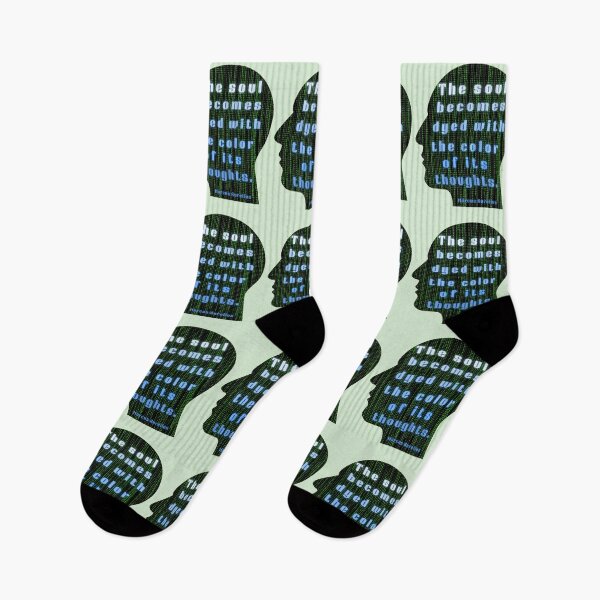 Item preview, Marcus Aurelius quote: the soul becomes dyed with the color of its thoughts designed and sold by artbleed.