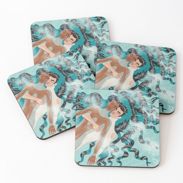Item preview, Kaz and Inej in a swimming pool designed and sold by Arany-Studio.