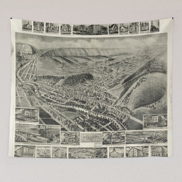 Item preview, Everett, Pennsylvania (1905) designed and sold by allhistory.