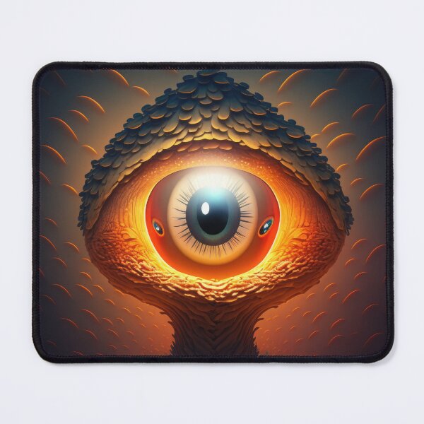 Item preview, Abstract mushroom with eye, digital art designed and sold by fr4nk87.