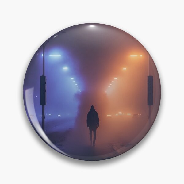 Item preview, A Man Walking In A City At Night  designed and sold by ByDigitalDream.