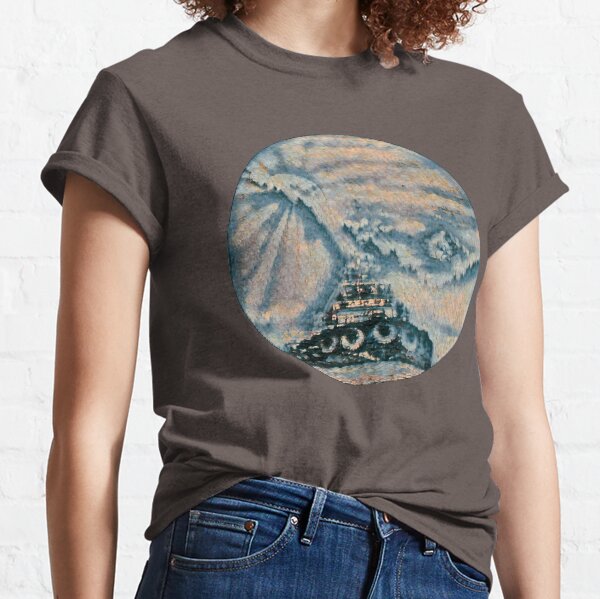 Foss Tug and a moon light night in the PNW Design 3 Classic T-Shirt