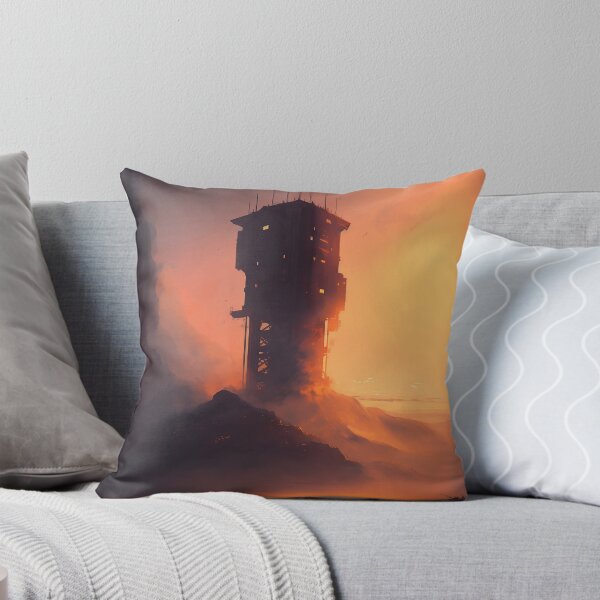 Item preview, Epic Tower Standing In A Hazy Landscape  designed and sold by ByDigitalDream.