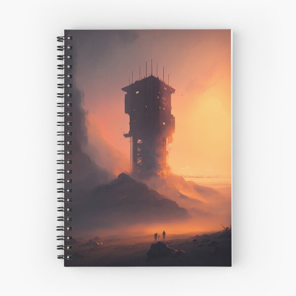 Item preview, Epic Tower Standing In A Hazy Landscape  designed and sold by ByDigitalDream.