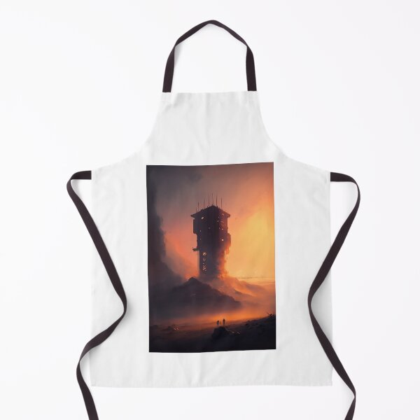 Item preview, Epic Tower Standing In A Hazy Landscape designed and sold by ByDigitalDream.