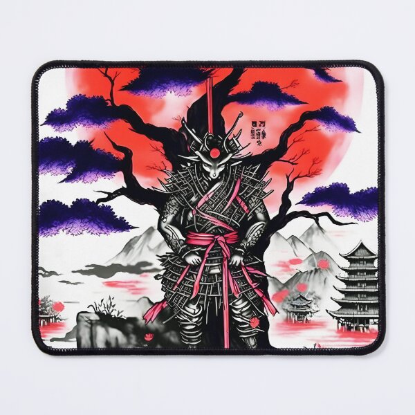 Item preview, Crimson Samurai Moon designed and sold by Teebuya.