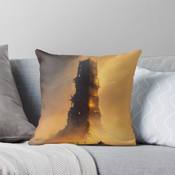Item preview, Epic Tower Standing Strong Against Heavy Weather  designed and sold by ByDigitalDream.