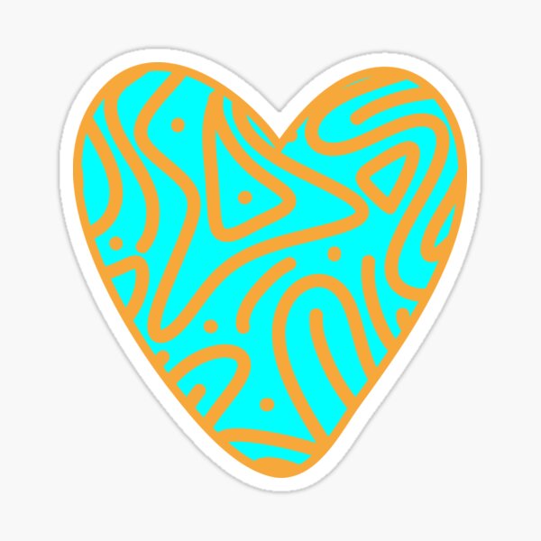Item preview, Cheerful Aesthetic Aqua and Mustard Yellow Doodles in Vibrant and Pastel Colors designed and sold by LifeMessages.