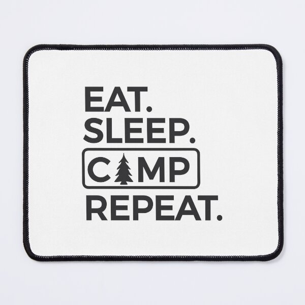 Item preview, EAT SLEEP CAMP REPEAT designed and sold by SticerOcean.
