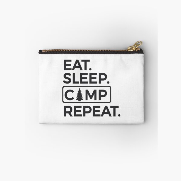 Item preview, EAT SLEEP CAMP REPEAT designed and sold by SticerOcean.