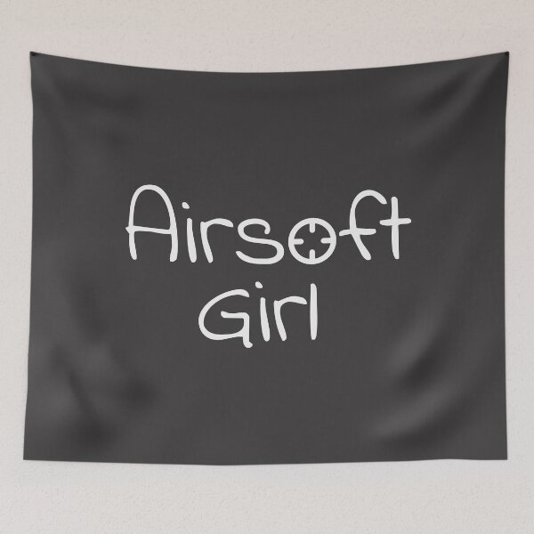 Item preview, Airsoft Girl white text with a crosshair, for airsoft lovers designed and sold by EmeraldeaArt.