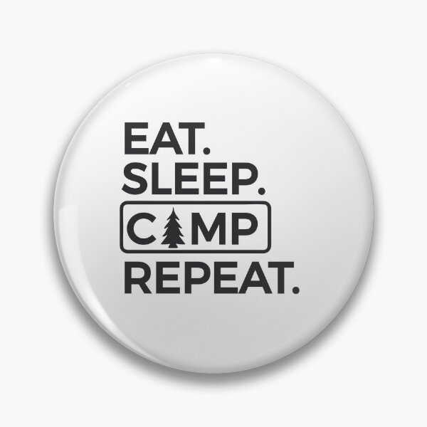 Item preview, EAT SLEEP CAMP REPEAT designed and sold by SticerOcean.