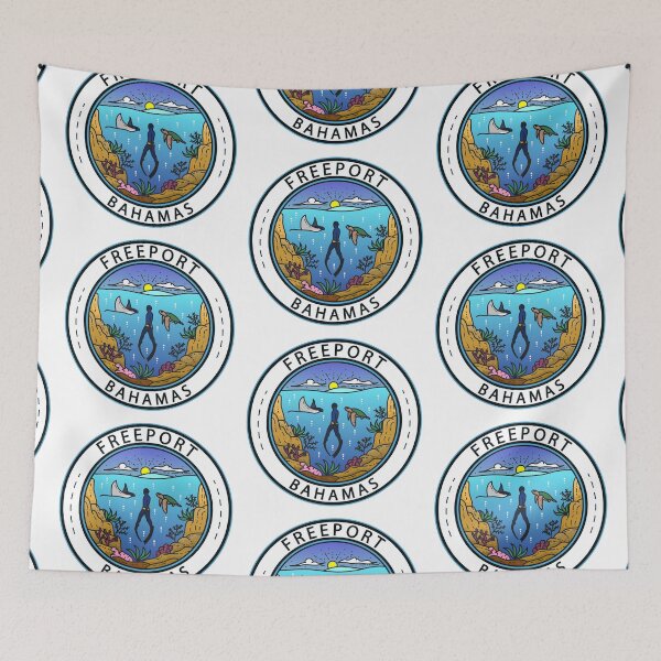 Item preview, Freeport Bahamas Scuba Badge designed and sold by KrisSidDesigns.