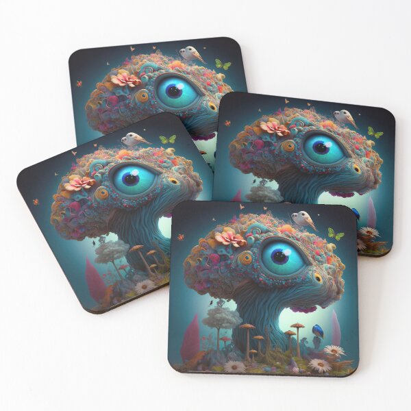 Item preview, Psychedelic Mushroom God   - Original Artwork designed and sold by CloudofKnowing.