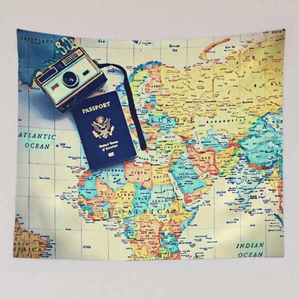 Item preview, Family Vacation (Vintage Road Map) designed and sold by UniqueDeignz.