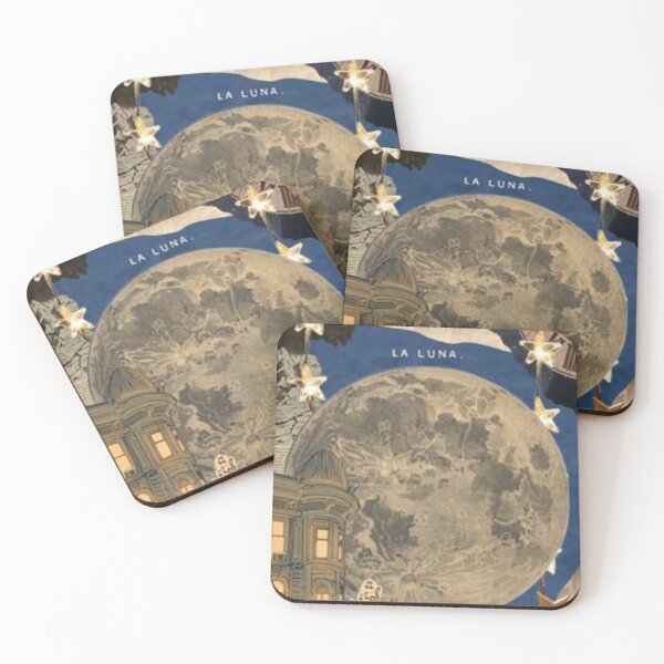 Item preview, La Luna blue aesthetic wallpaper designed and sold by diririna.