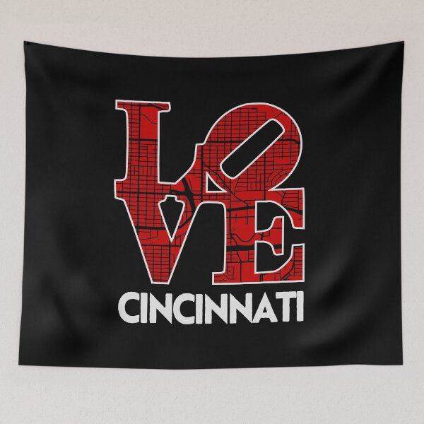 Item preview, Love Cincinnati City Map Cincinnati 513 designed and sold by pixeljamz.