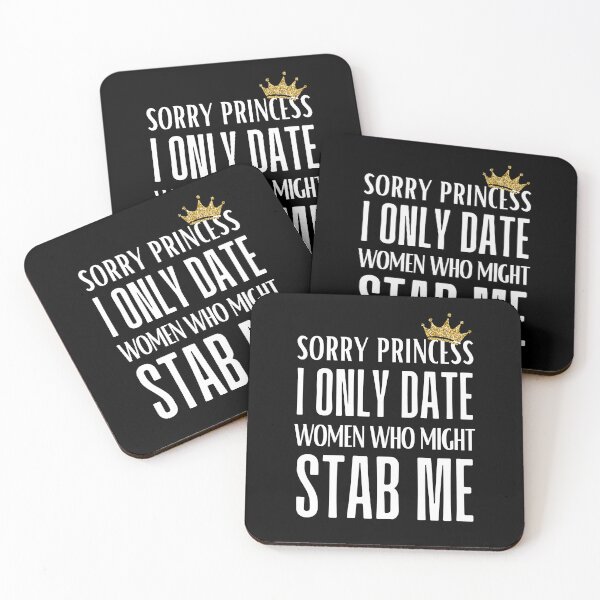 Item preview, Sorry Princess I Only Love Women Who Might Stab Me T-Shirt | Quirky and Bold Statement Tee designed and sold by AmberSiraj.