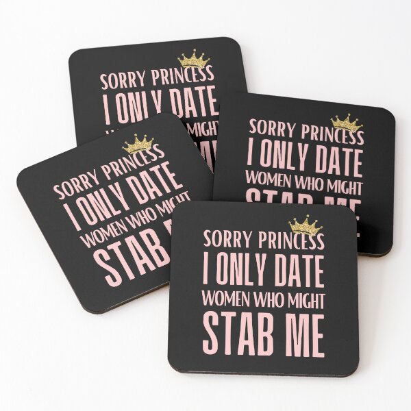 Item preview, Sorry Princess I Only Love Women Who Might Stab Me T-Shirt | Quirky and Bold Statement Tee designed and sold by AmberSiraj.