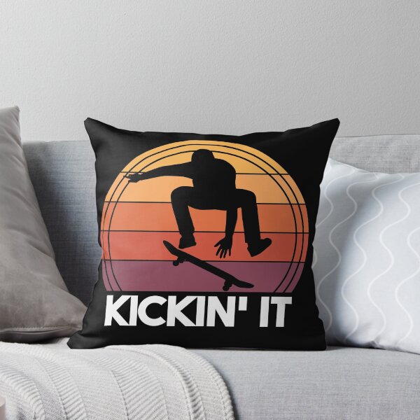 Item preview, Skateboarder Kickin' It Funny Retro Skateboarding Kickflip designed and sold by MintedFresh.