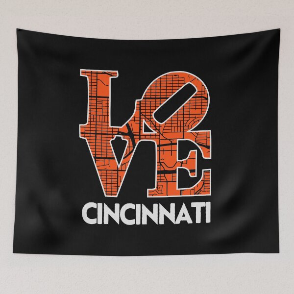 Item preview, Love Cincinnati City Map Cincinnati 513 designed and sold by pixeljamz.