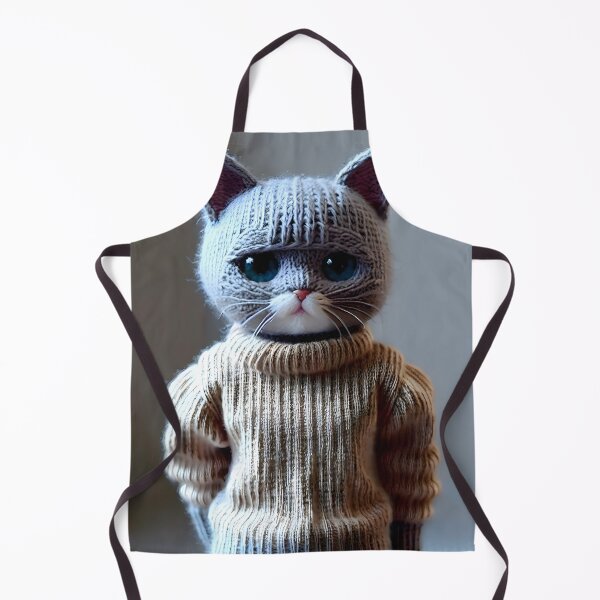 Artikelvorschau, Kopie der Katze im Strickpullover - moderne digitale Kunst entworfen und verkauft von Ai-michiart.