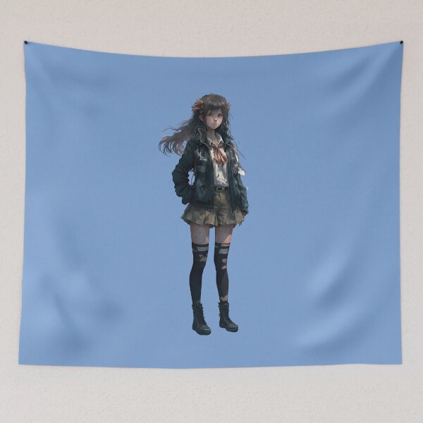 Item preview, Cute Brunette Anime Girl designed and sold by Juliascutecornr.