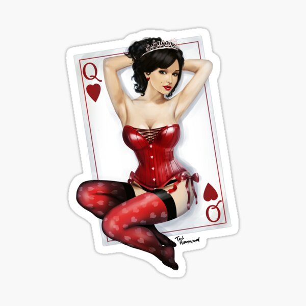 Queen of Hearts Sticker
