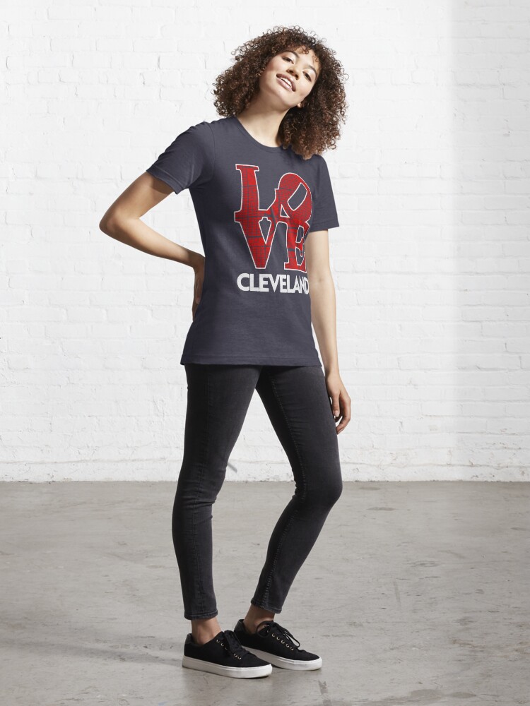 Love Cleveland City Map Cleveland 216 Essential T-Shirt for Sale