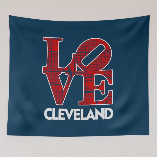 Item preview, Love Cleveland City Map Cleveland 216 designed and sold by pixeljamz.