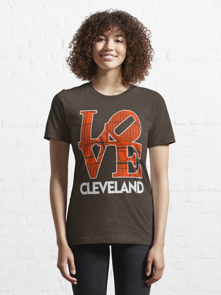 216 Cle Brown Orange Cleveland Football Shirt Unisex