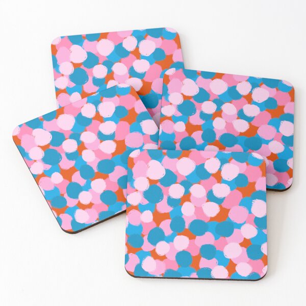 Item preview, Abstract, Pink, Blue and Orange, Paint Brush Effect Round  designed and sold by OneThreeSix.