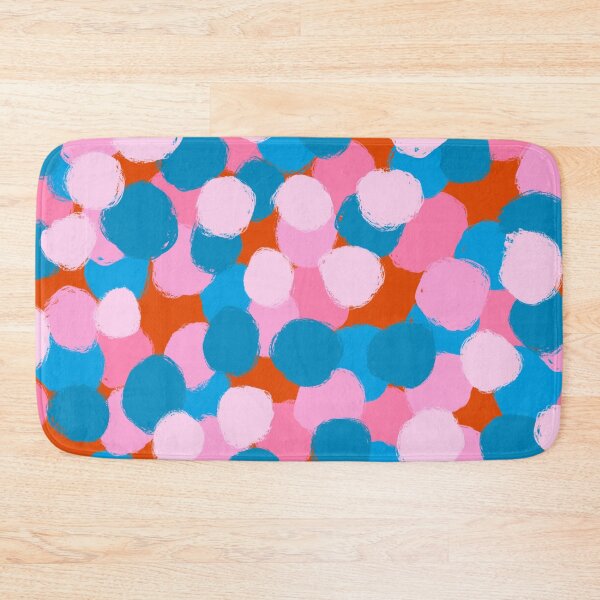 Item preview, Abstract, Pink, Blue and Orange, Paint Brush Effect Round  designed and sold by OneThreeSix.